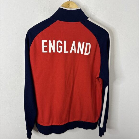 Polo Sport Ralph Lauren England Zip Jacket Men L Blue Red Olympic Dmg - Picture 7 of 9